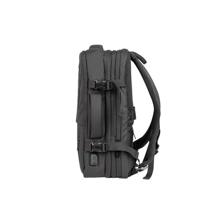 Natec NTO-2116 Mochila de Excursión Negro 17.3 Pulgadas