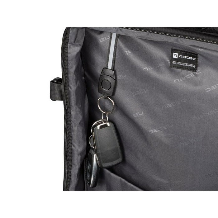 Natec NTO-2116 Mochila de Excursión Negro 17.3 Pulgadas