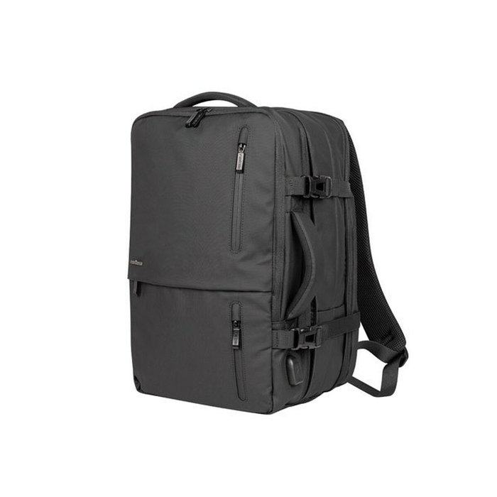 Natec NTO-2116 Mochila de Excursión Negro 17.3 Pulgadas