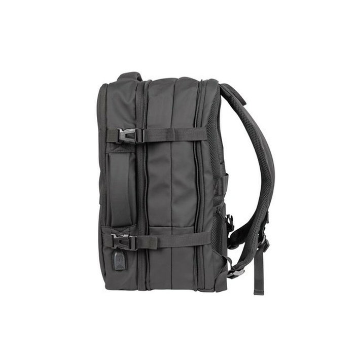 Natec NTO-2116 Mochila de Excursión Negro 17.3 Pulgadas