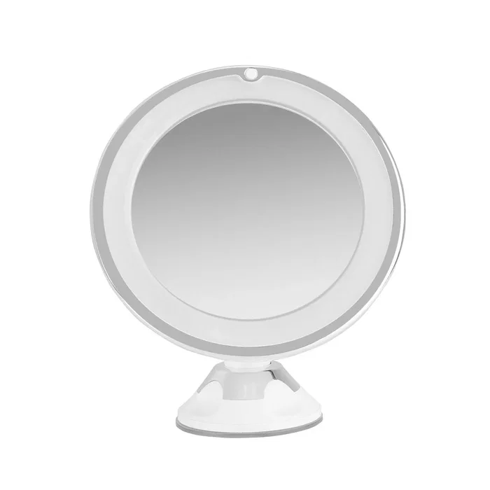 Orbegozo ESP 1010 - Espejo de Maquillaje con Luz LED, Aumento 10X, Diámetro 17 cm, Montaje por Ventosa Ajustable para Pared, Color Blanco Orbegozo ESP 1010 - Espejo de Maquillaje con Luz LED, Aumento 10X, Diámetro 17 cm, Montaje por Ventosa Ajustable para Pared, Color Blanco