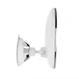 Orbegozo ESP 1010 - Espejo de Maquillaje con Luz LED, Aumento 10X, Diámetro 17 cm, Montaje por Ventosa Ajustable para Pared, Color Blanco