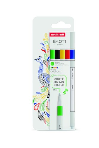 Uni-Ball Emott Rotuladores de Escritura y Dibujo Colores Vivos Estuche 5 Ud. SKU B13RR9TWYR Uni-Ball Emott Rotuladores de Escritura y Dibujo Colores Vivos Estuche 5 Ud. SKU B13RR9TWYR