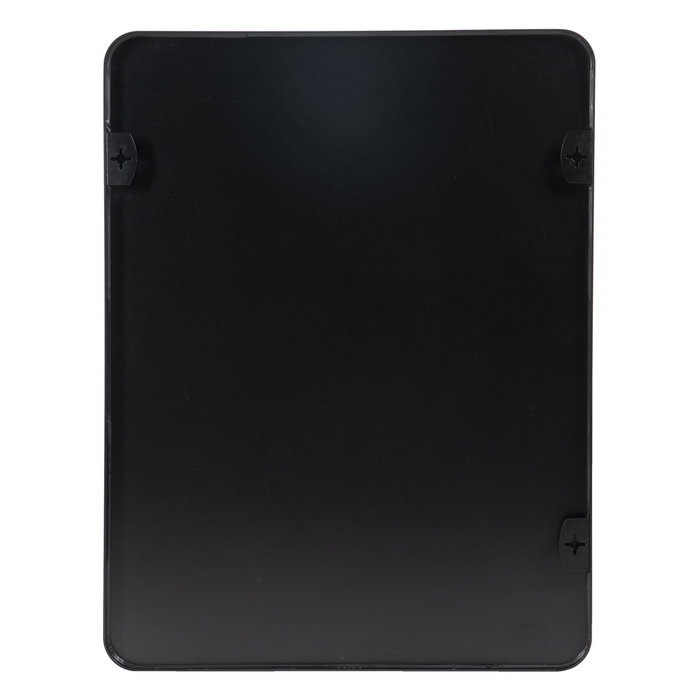 Espejo Negro Aluminio-Cristal Decoración 76 X 3 X 101 cm