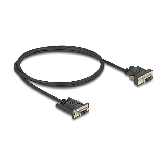 DeLOCK Cable Serial RS-232 D-Sub9 Hembra a D-Sub9 Hembra con Alimentación en Pin 9, 1 m DeLOCK Cable Serial RS-232 D-Sub9 Hembra a D-Sub9 Hembra con Alimentación en Pin 9, 1 m