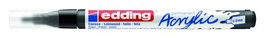 EDDING Marcador Acrylic 5300 Cónico Negro (Set de 10)