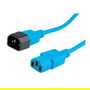 ROLINE 19.08.1533 Cable de Conexión IEC320 Macho/Hembra, 3 m, 250 V, 10 A, Color Azul