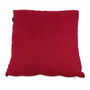 Basics Cojín de algodón rojo con líneas rosas 50 x 12 x 50 cm