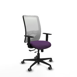 PIQUERAS Y CRESPO Silla de oficina Zulema Morado y Blanco