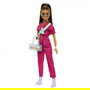 Mattel Muñeca Barbie Mono Rosa