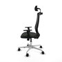 PIQUERAS Y CRESPO Silla de oficina Mardos con Mecanismo Sincro Negra