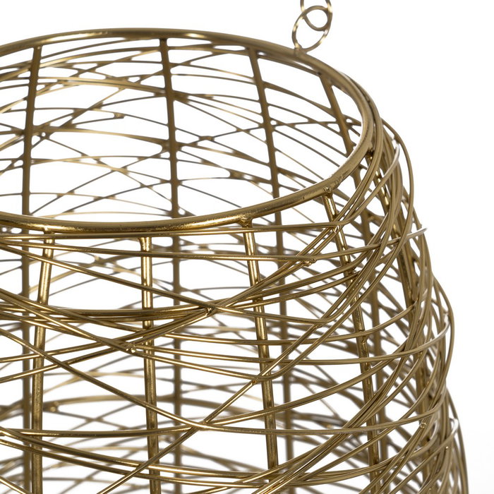 Portavelas Dorado Acero Inoxidable 19 X 20 X 31,50 cm Portavelas Dorado Acero Inoxidable 19 X 20 X 31,50 cm