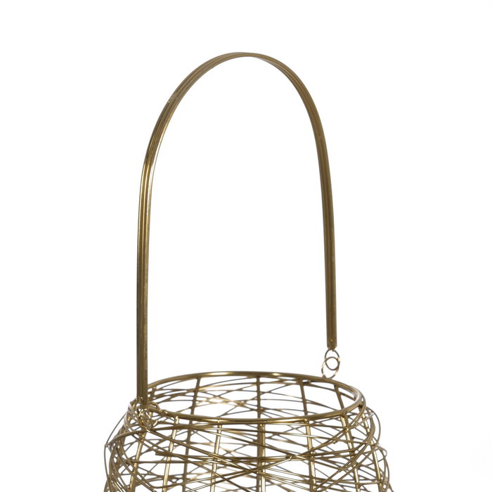 Portavelas Dorado Acero Inoxidable 19 X 20 X 31,50 cm Portavelas Dorado Acero Inoxidable 19 X 20 X 31,50 cm