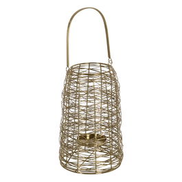 Portavelas Dorado Acero Inoxidable 19 x 20 x 31,5 cm