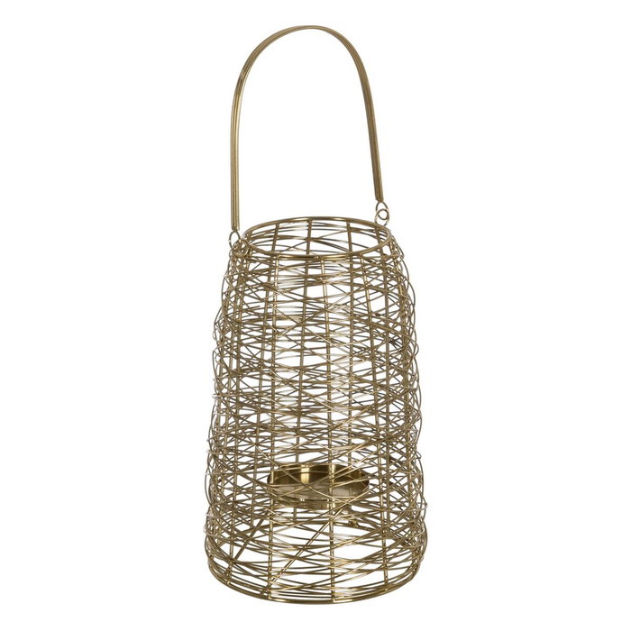 Ixia Portavelas Dorado Acero Inoxidable 19 x 20 x 31,50 cm Ixia Portavelas Dorado Acero Inoxidable 19 x 20 x 31,50 cm