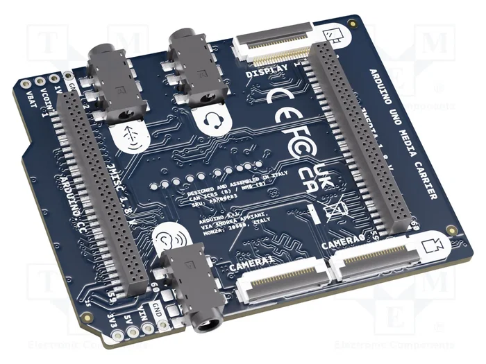 ARDUINO UNO MEDIA CARRIER Placa de desarrollo con audio y display