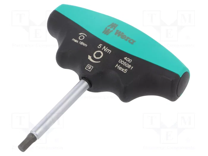 WERA Destornillador dinamométrico Allen HEX 5mm WERA Destornillador dinamométrico Allen HEX 5mm