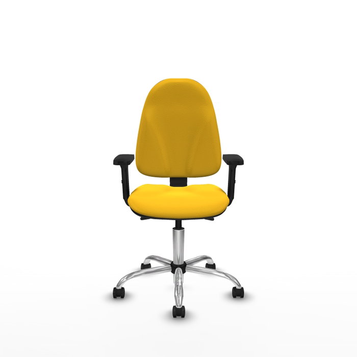 PIQUERAS Y CRESPO Silla de oficina Algarra Amarillo con Mecanismo Asincro