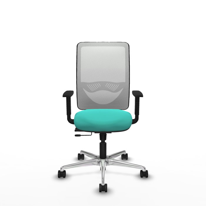 PIQUERAS Y CRESPO Silla de oficina Zulema con mecanismo Sincro/Traslack Turquesa y Blanco PIQUERAS Y CRESPO Silla de oficina Zulema con mecanismo Sincro/Traslack Turquesa y Blanco