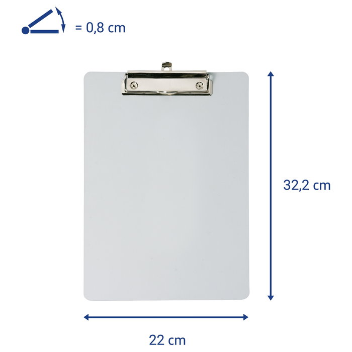 MAUL MAULoutdoor Portapapeles DIN A4 Blanco