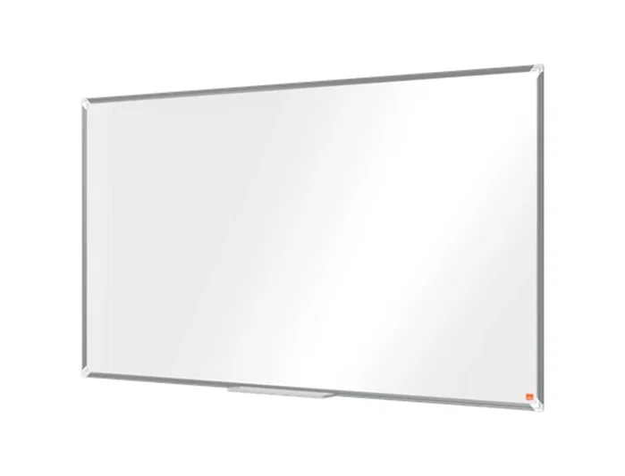 NOBO Pizarra blanca magnética Premium Plus de acero lacado panorámica