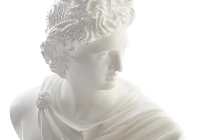 DKD Home Decor Figura de Apolo Blanco en Resina