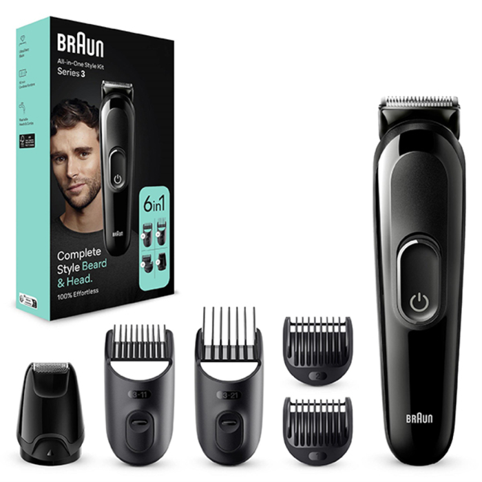 Braun Kit de Barbero Multicuidado MGK3420, Negro