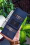 Zoozie Bags Cartera para Hombre Piel Auténtica Azul Marino 100% Navv Blue 7.5x2x10cm