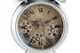 DKD Home Decor Reloj de Sobremesa de Hierro Plateado