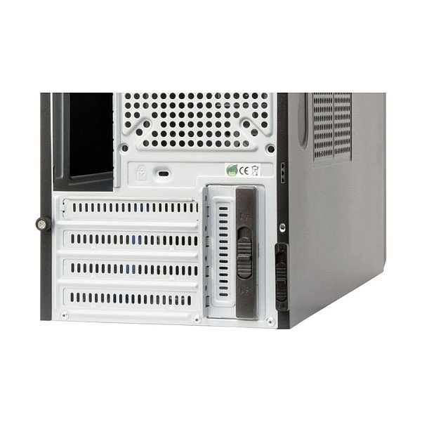 Chieftec CT-04B-OP, Mini Tower PC Negro, micro ATX, SECC, 14 cm