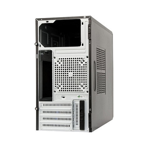 Chieftec CT-04B-OP, Mini Tower PC Negro, micro ATX, SECC, 14 cm