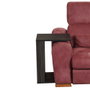 Hanah Home Amazonas Mesa Auxiliar Wenge 35x61x45 cm Tablero Melamina con Ruedas