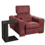 Hanah Home Amazonas Mesa Auxiliar Wenge 35x61x45 cm Tablero Melamina con Ruedas