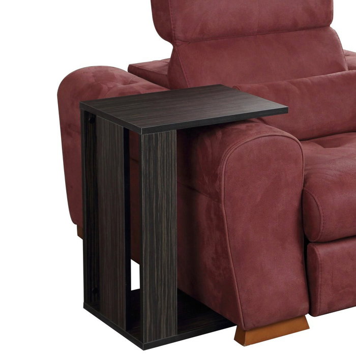 Hanah Home Amazonas Mesa Auxiliar Wenge 35x61x45 cm Tablero Melamina con Ruedas