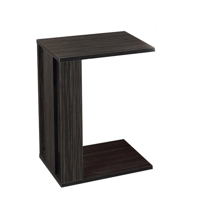 Hanah Home Amazonas Mesa Auxiliar Wenge 35x61x45 cm Tablero Melamina con Ruedas