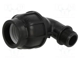 GEBO Conector de Apriete de 90° G 1'' Externo para Tuberías PE
