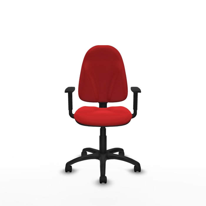 PIQUERAS Y CRESPO Silla de oficina Algarra Rojo con Brazos 1D