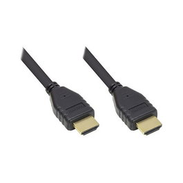 Alcasa GC-M0138 Cable HDMI 2m (Hembra-Hembra) Premium Certified - 4K Ultra HD 60Hz, 18Gbps, Negro