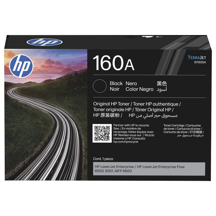 HP 160A Negro W1600A Original LaserJet Toner Cartridge