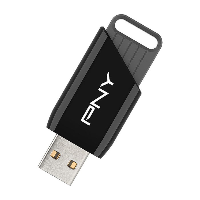 PNY Attaché X 128 GB USB 3.2 Gen 1 Llavero USB (130 MB/s, Negro, 1 ud.)