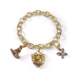 The Noble Collection Brazalete de Charms Lumos Chapado en Oro con Cristal - Harry Potter