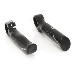 XLC Comp Bar-Ends 'Bo' BE-A10 - Puntas de manillar de aluminio forjado ergonómicas, 180 g, 110 mm