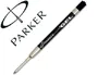 Parker Recambio Bolígrafo Quink Flow Punta Media Gel Negro Blister