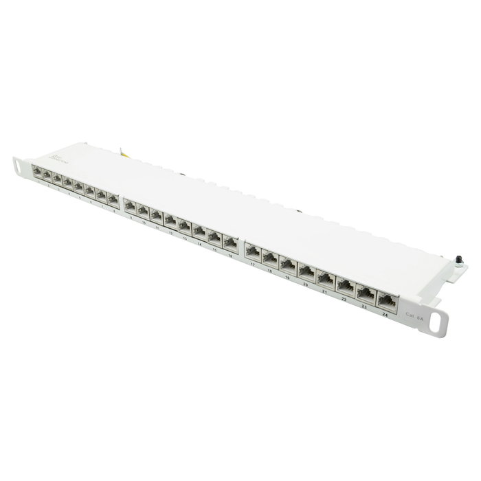 GoodConnections Patchpanel 19 cat. 6A 24-P 0,5HE blanco GoodConnections Patchpanel 19 cat. 6A 24-P 0,5HE blanco