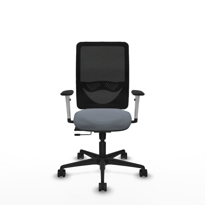 PIQUERAS Y CRESPO Silla de oficina Zulema con mecanismo Sincro/Traslack, Gris y Negro