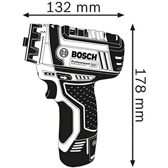 Bosch GSR 12V-15 FC Professional Taladro inalámbrico de pistola