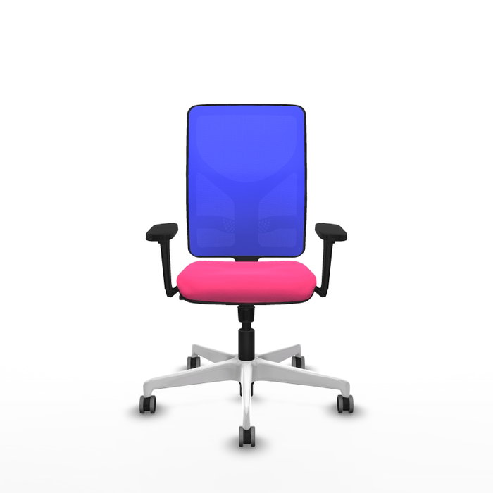 PIQUERAS Y CRESPO Silla de oficina Motilla con Mecanismo Sincro, Rosa y Azul