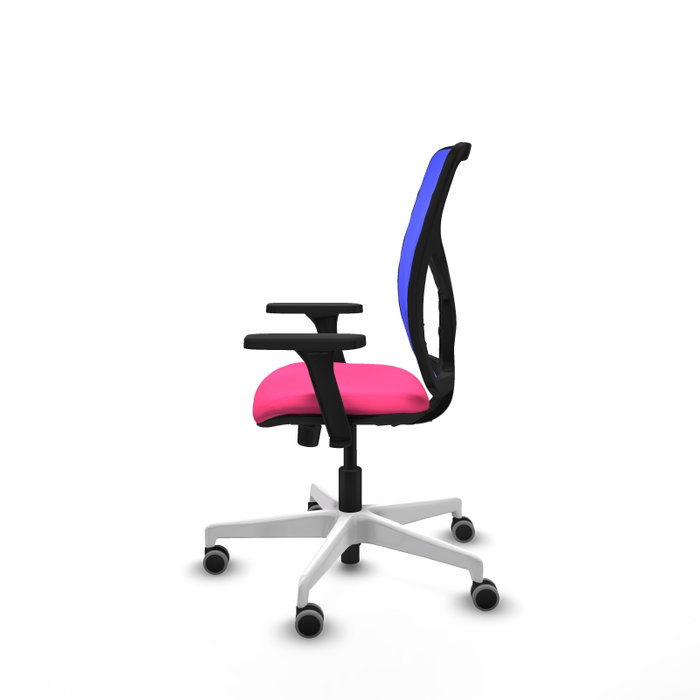 PIQUERAS Y CRESPO Silla de oficina Motilla con Mecanismo Sincro, Rosa y Azul