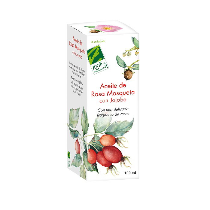 CIEN POR CIEN NATURAL Aceite de Jojoba con Rosa Mosqueta 100ml CIEN POR CIEN NATURAL Aceite de Jojoba con Rosa Mosqueta 100ml