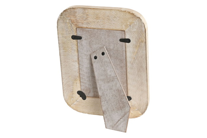 DKD Home Decor Marco de Foto 10x15 Mango y Cuerda Natural